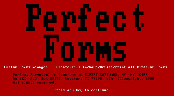 Perfect Forms 1.0 - Splash