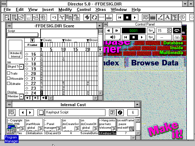 Macromedia Director 5 - Edit