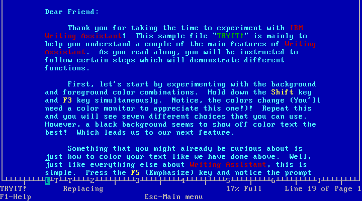 IBM Assistant Series Quick Looks 1.00 for IBM-JX - Write