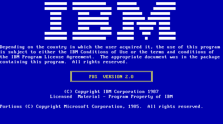 IBM Personal Decision Series Data Edition 2.00 - Splash