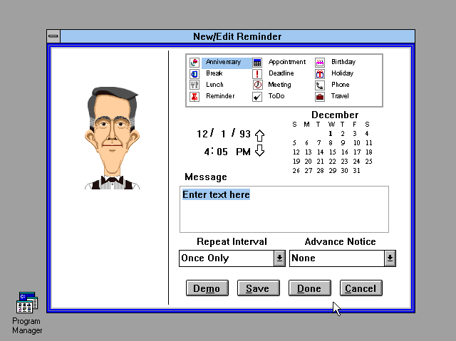 At Your Service 1.0 - Create Reminder