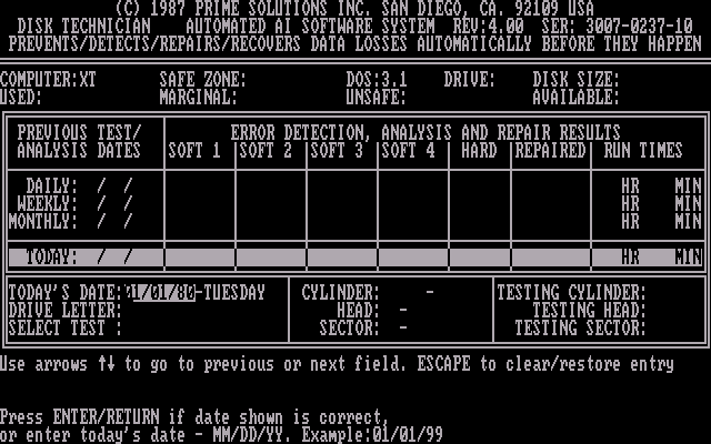 Disk Technician 4.00 - Main