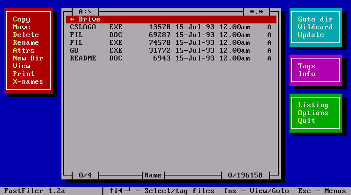 Computer Shopper FastFiler 1.2 - Main