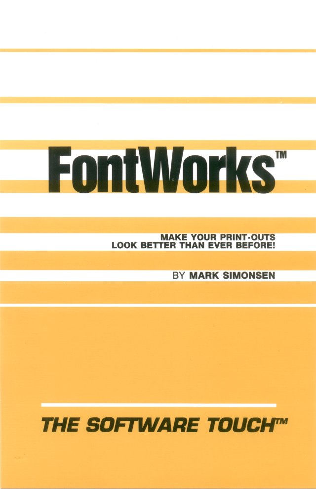 Fontworks 2.05 - Cover