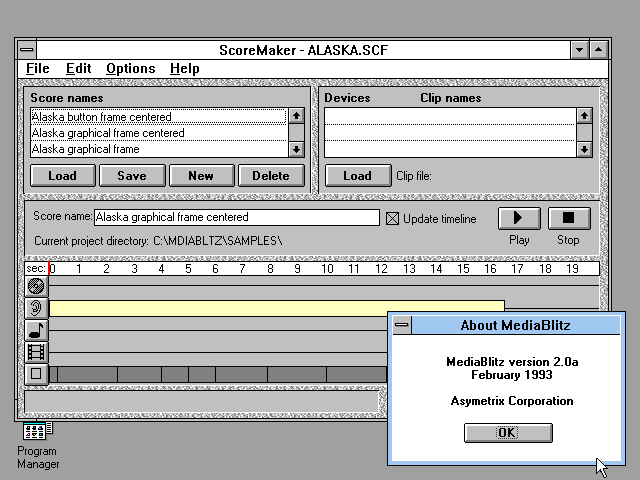 Asymetrix MediaBlitz 2.0 - Edit