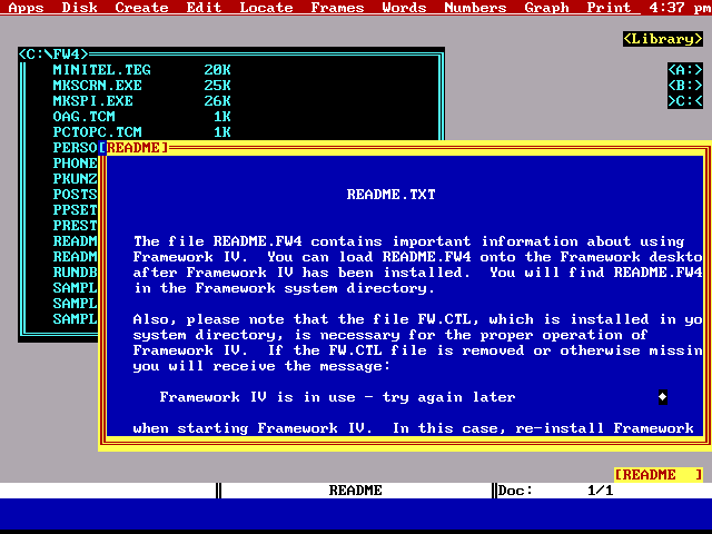 Framework IV - Text