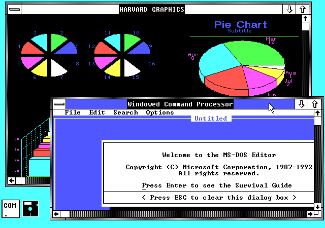 Microsoft Windows 2.1 386 - VDM Multitasking