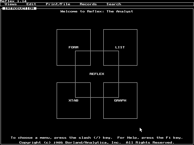 Borland Reflex 1.14 - Splash