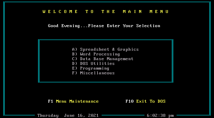 Direct Access 4.1 - Menu