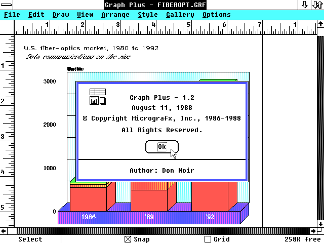 Micrografx Graph Plus 1.2 - About