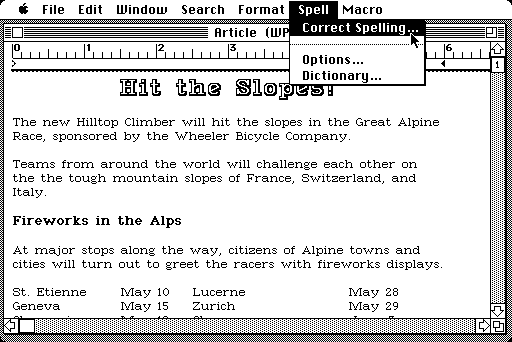 Microsoft Works 2.00a for Macintosh - Word Processor