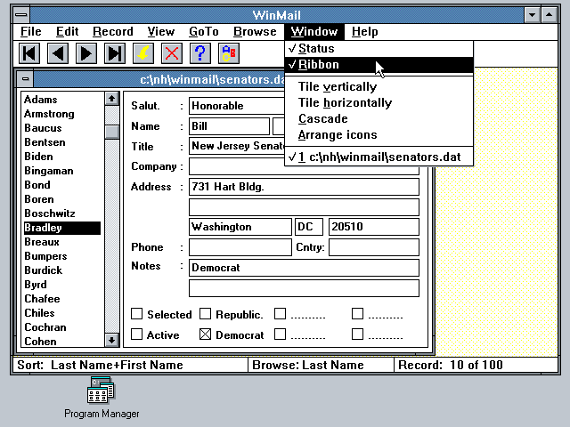 WizardWorks WinMail 1.1 - View