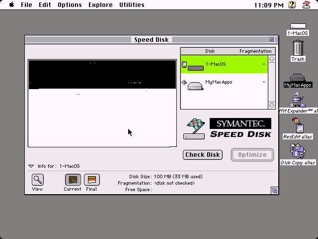 Norton Utilities 3.5.3 for Macintosh - Speed Disk