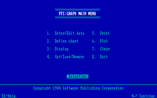 PFS Graph B01 - Menu