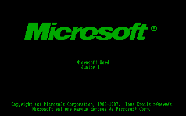 Microsoft Word Junior 1 - Splash