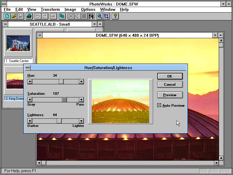 PhotoWorks 1.03f - Edit