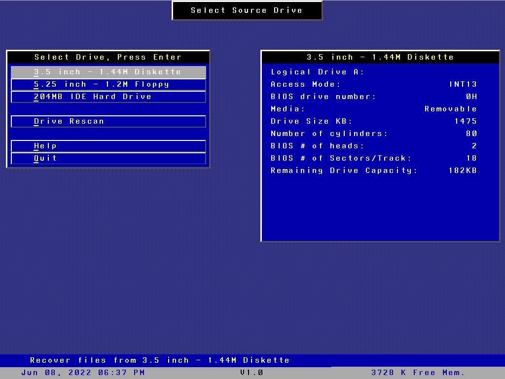 Search and Rescue - Menu