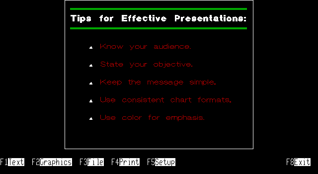 IBM SlideWrite 1.10 - Slide