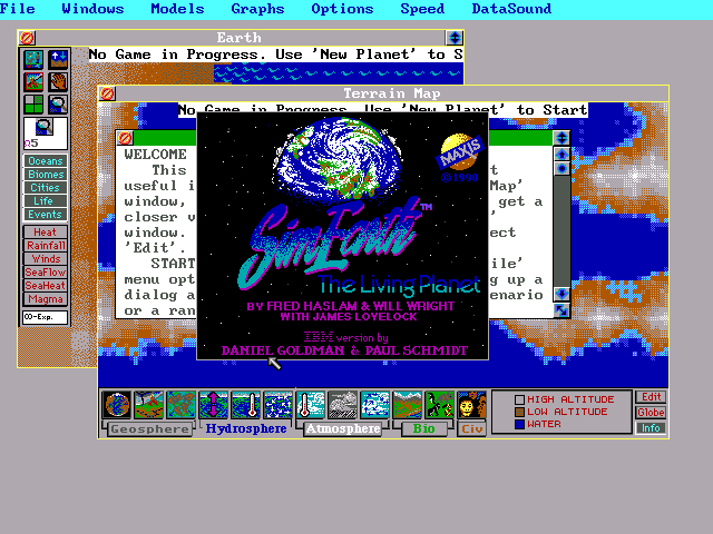 SimEarth 1.5 - Splash