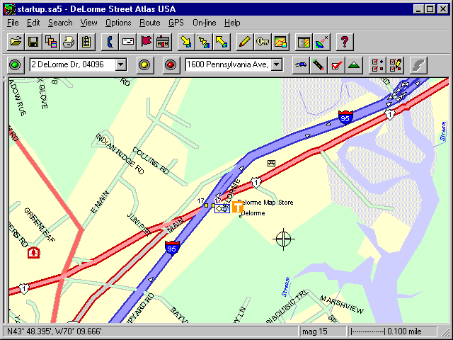 DeLorme Street Atlas USA 5.0 - Map