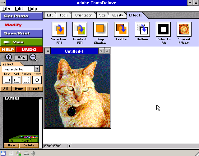 Adobe PhotoDeluxe 1.0 - Edit