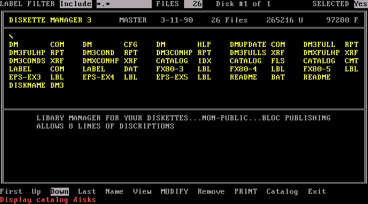 Diskette Manager 3 - Browse
