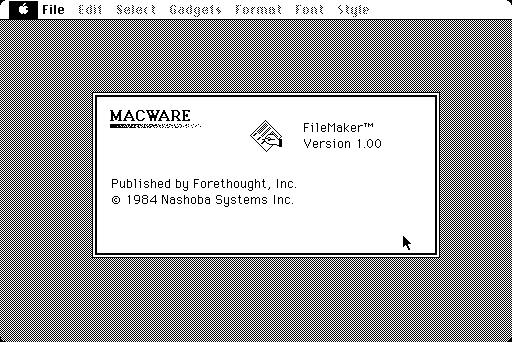 Nashoba FileMaker 1.00 - Splash