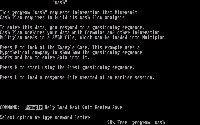 Microsoft Cash Plan 1.10 - Startup