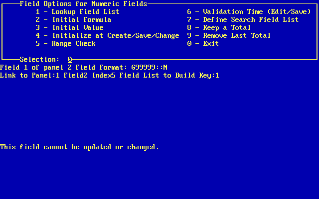 DataPerfect 2.3 - Edit